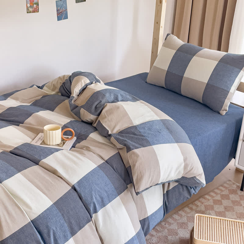 Simple Style Duvet Cover Dorm Bedding Set