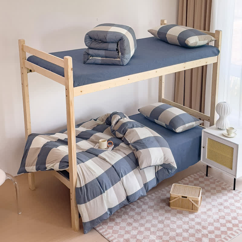 Simple Style Duvet Cover Dorm Bedding Set