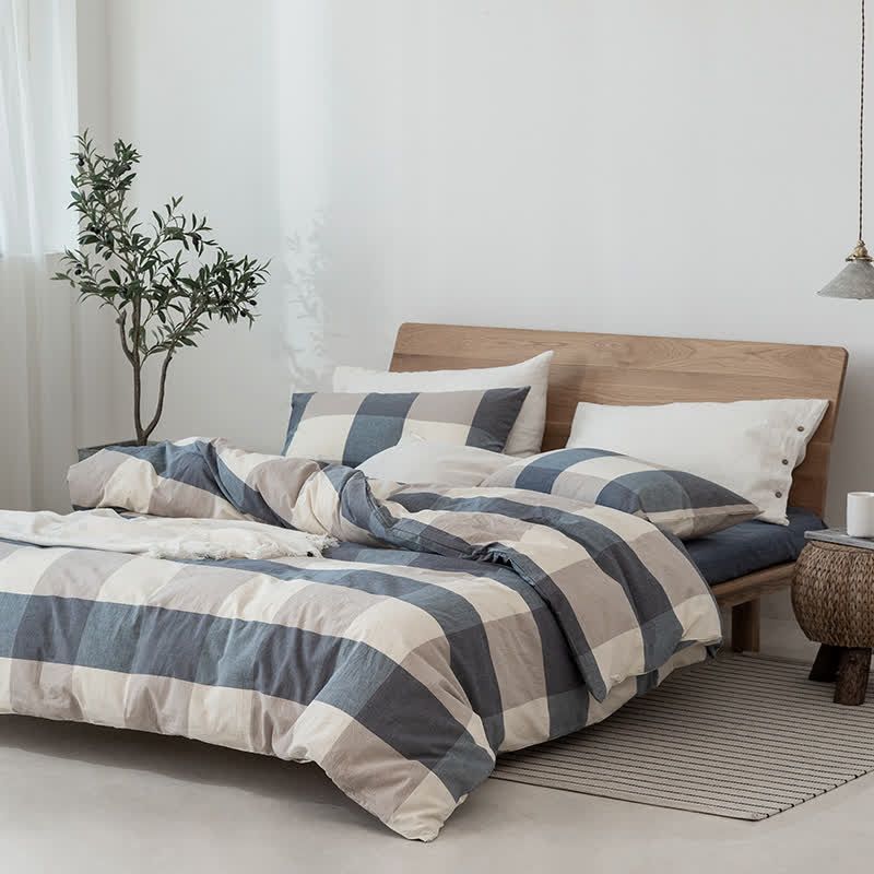 Simple Style Duvet Cover Dorm Bedding Set