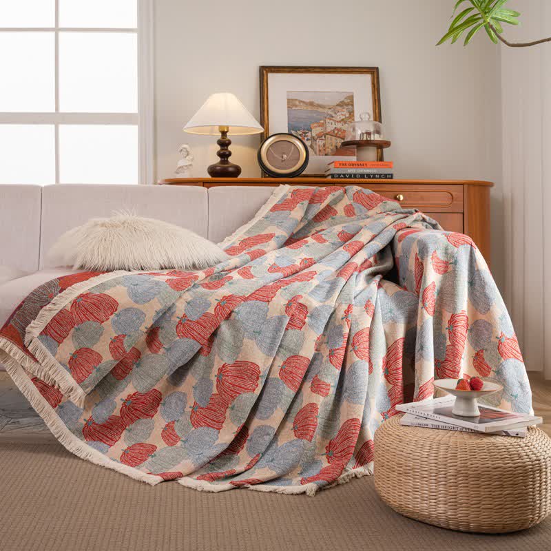 Vintage Jacquard Pumpkin Sofa Protector