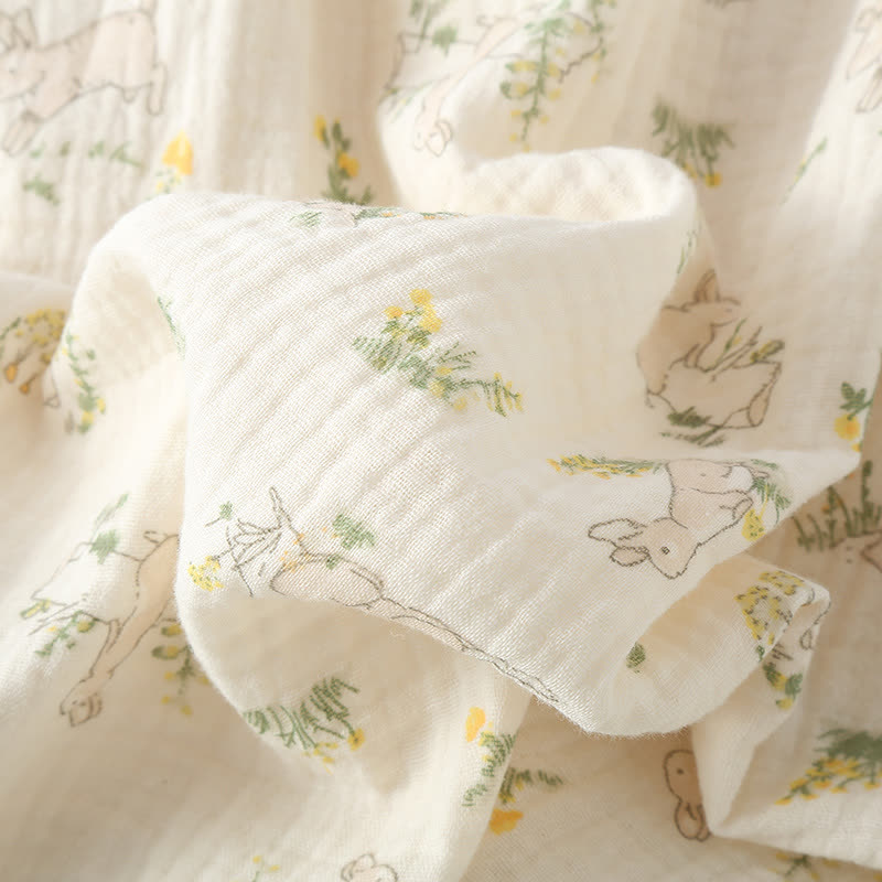 Rustic Bunny Cotton Ruffle Cami Pajamas