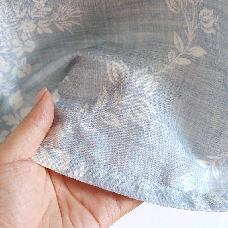 Rose Bow Cotton Tank Pajama Set