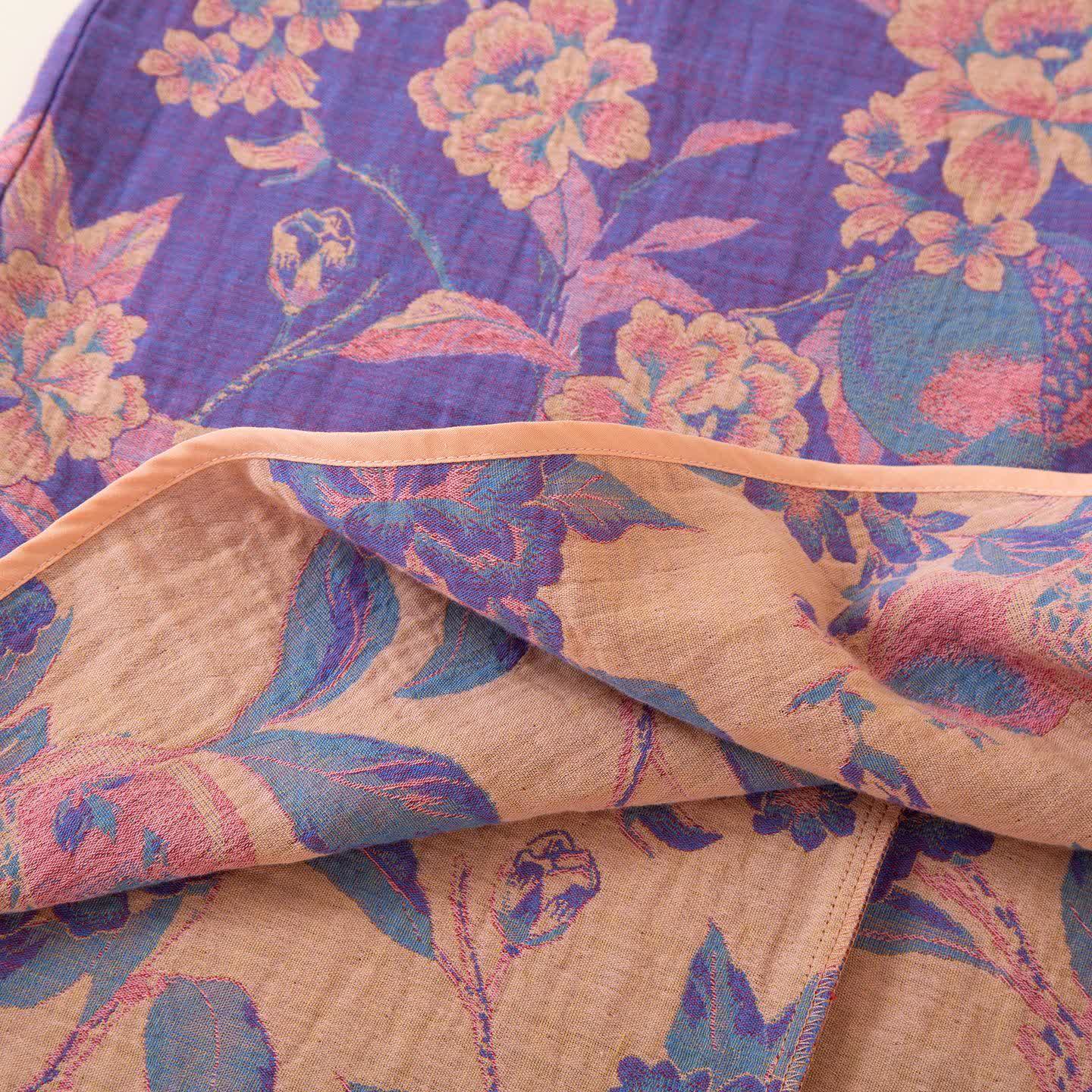 Oriental Style Peony Pomegranate Cotton Sleepwear