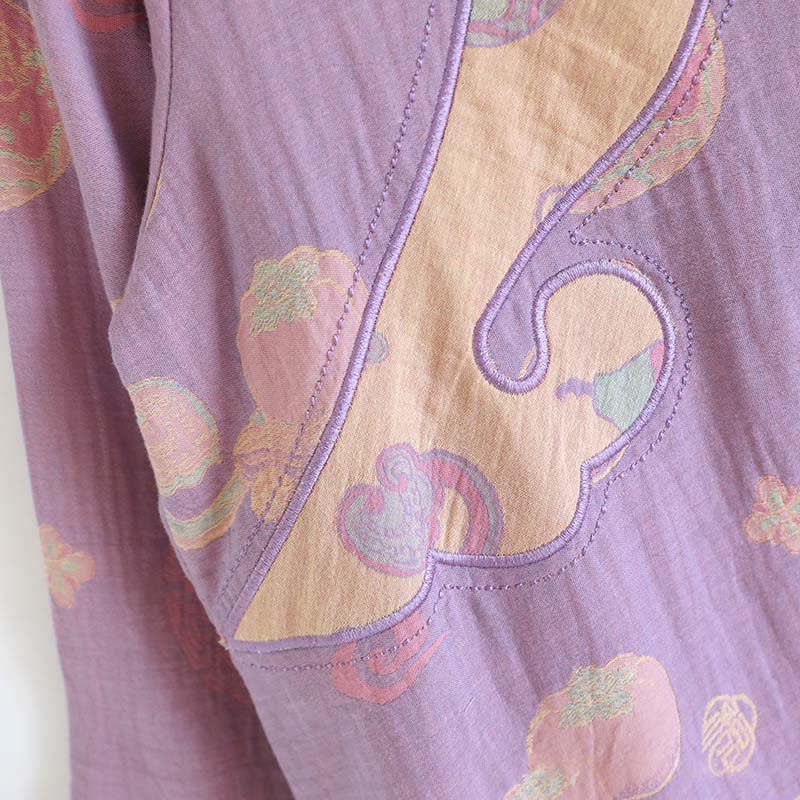 Gourd Pure Cotton Gauze Loose Nightdress