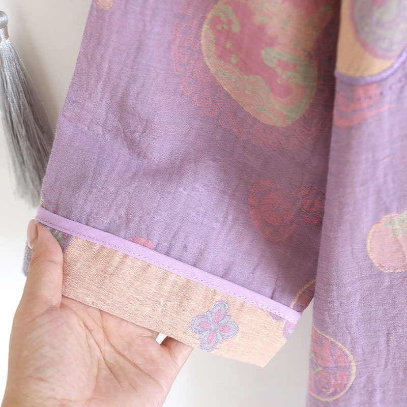 Gourd Pure Cotton Gauze Loose Nightdress