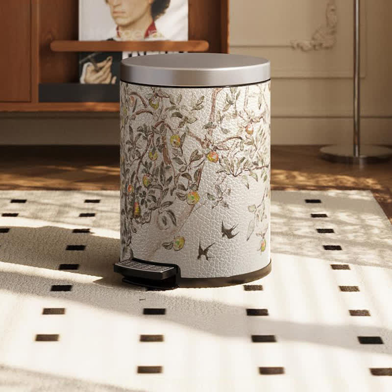 Rustic Double Layer Pastoral Trash Can