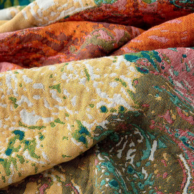 Vintage Floral Organic Cotton Gauze Quilt