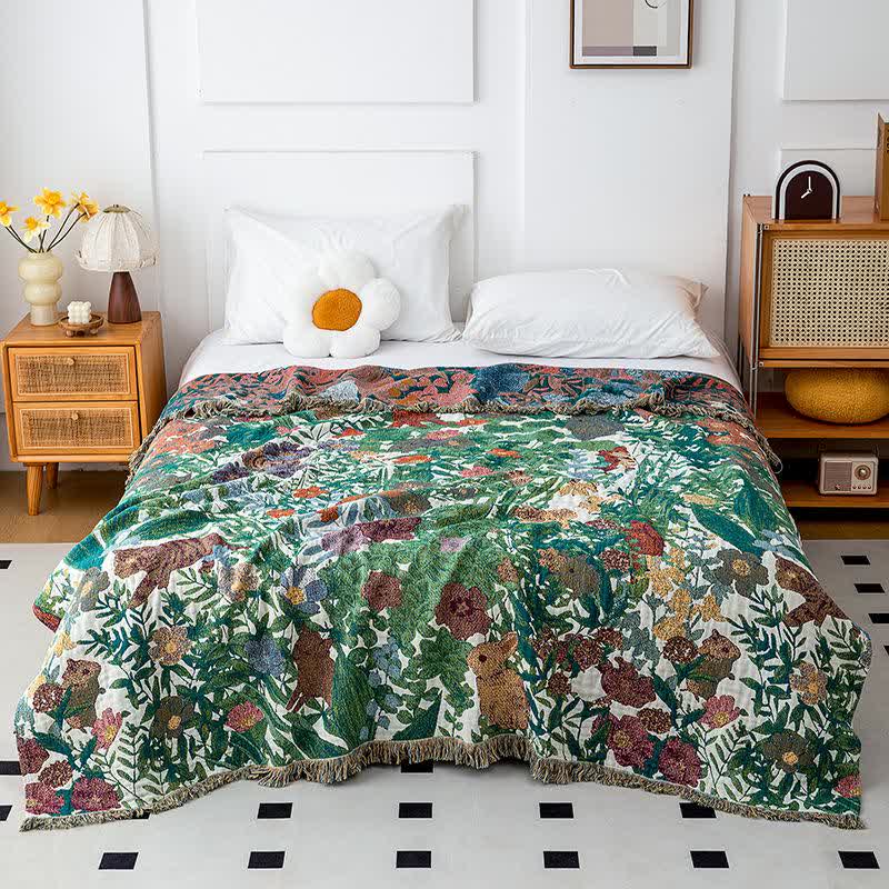 Forest Animal Organic Cotton Gauze Quilt