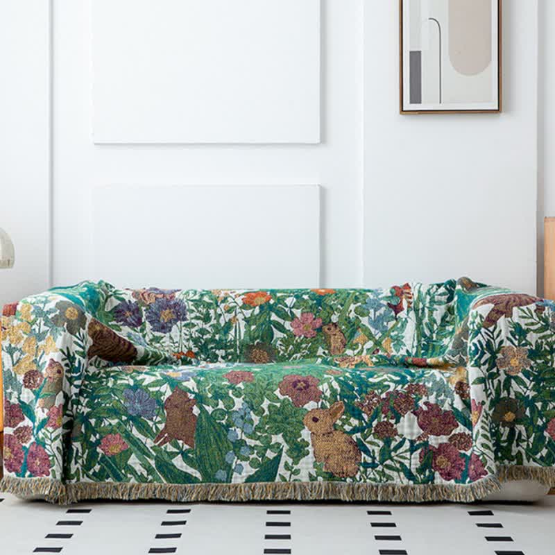 Forest Animal Organic Cotton Gauze Quilt