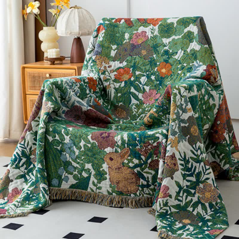 Forest Animal Organic Cotton Gauze Quilt