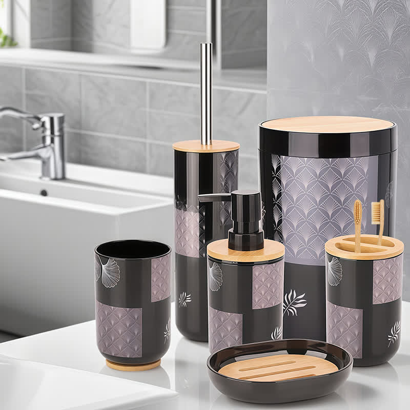 Ginkgo Leaf Bathroom Accessory Set(6PCS)
