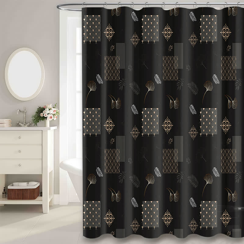 Ginkgo Leaf Waterproof Shower Curtain