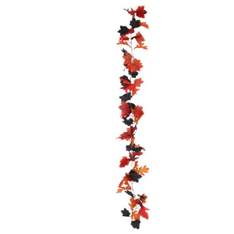Halloween Artificial Maple Leaf Vine Garland