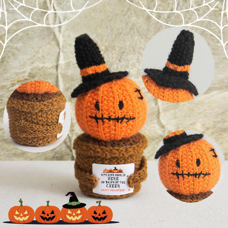 Halloween Crochet Potted Plant Ornament