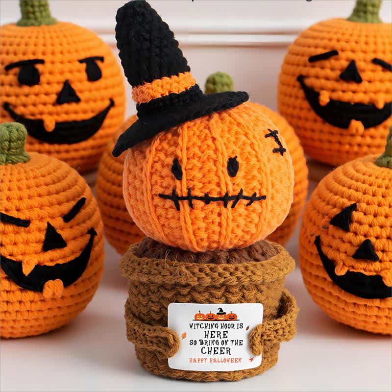 Halloween Crochet Potted Plant Ornament