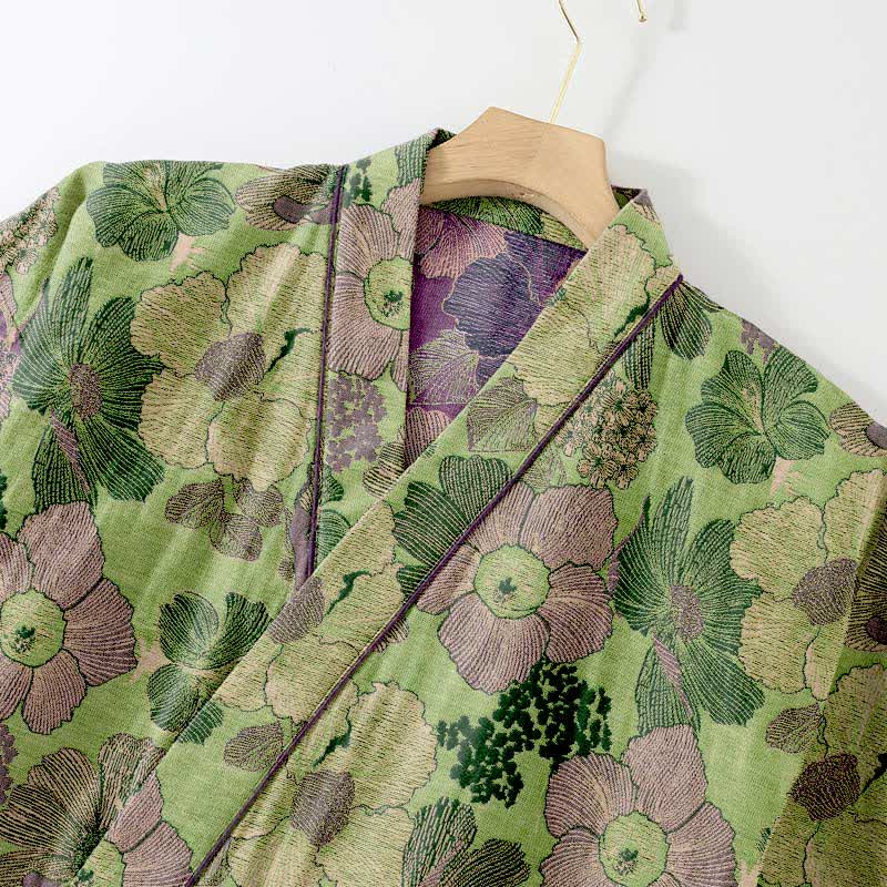 Peach Blossom Kimono style Loungewear Set