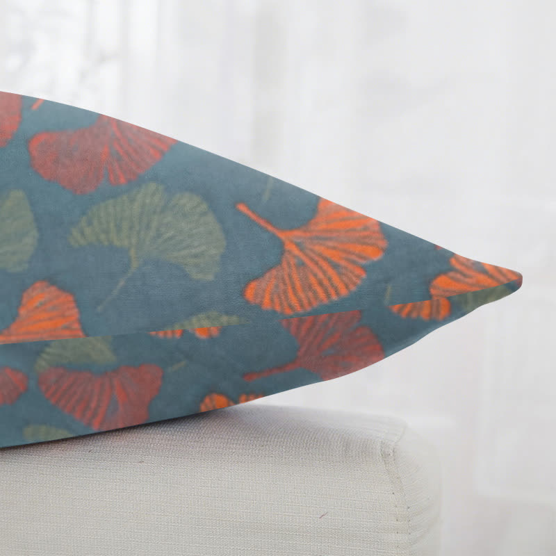 Ginkgo Cotton Gauze Jacquard Square Pillowcases(2PCS)