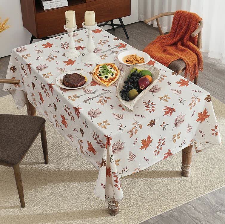 Harvest Maple Leaf Waterproof Tablecloth