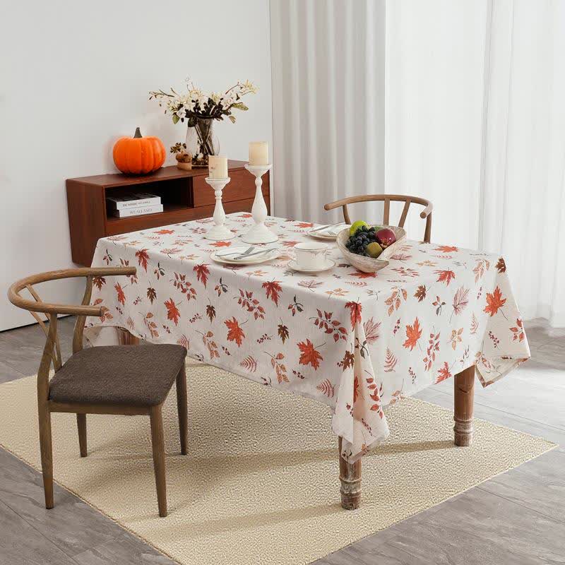 Harvest Maple Leaf Waterproof Tablecloth
