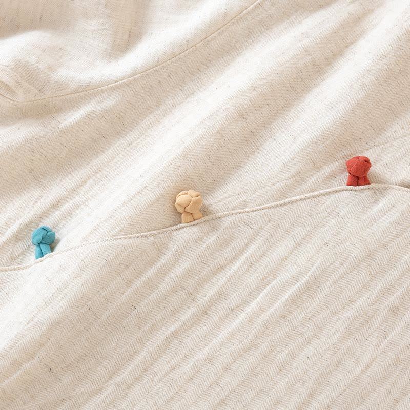 Oriental Style Buttoned Loungewear Set