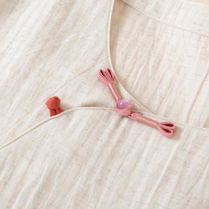 Oriental Style Buttoned Loungewear Set