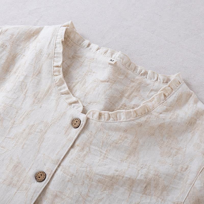 Matching Minimalist Cotton Linen Loungewear Set