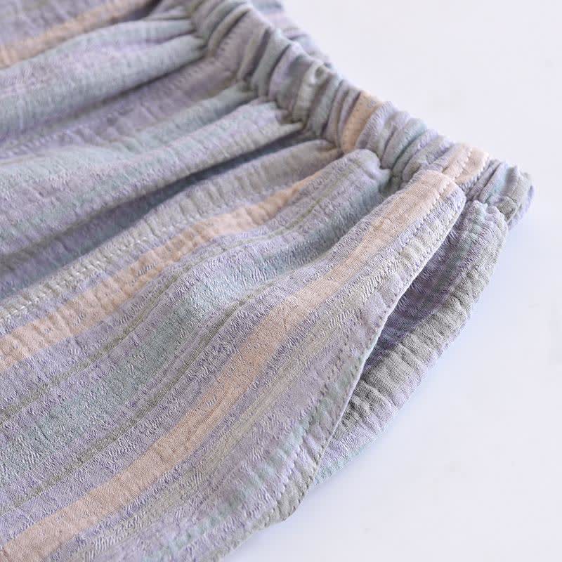 Striped Cotton Gauze Loungewear Set