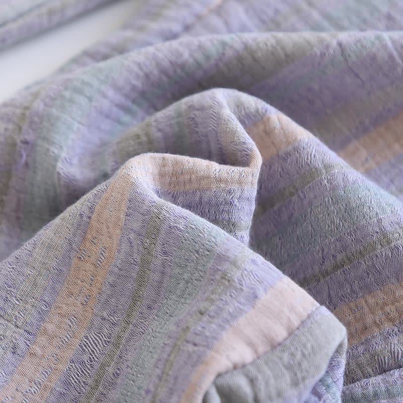 Striped Cotton Gauze Loungewear Set