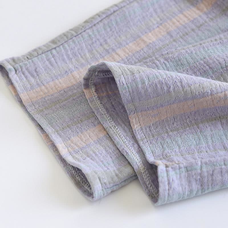 Striped Cotton Gauze Loungewear Set