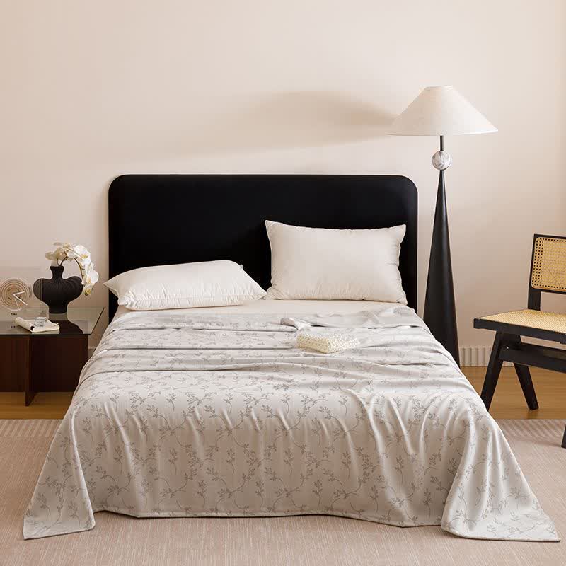 Pastoral Leaf Cooling Sheet Bedspread