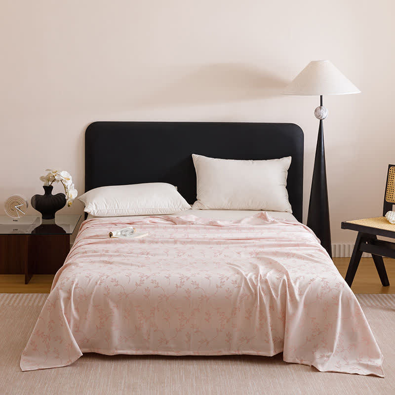 Pastoral Leaf Cooling Sheet Bedspread
