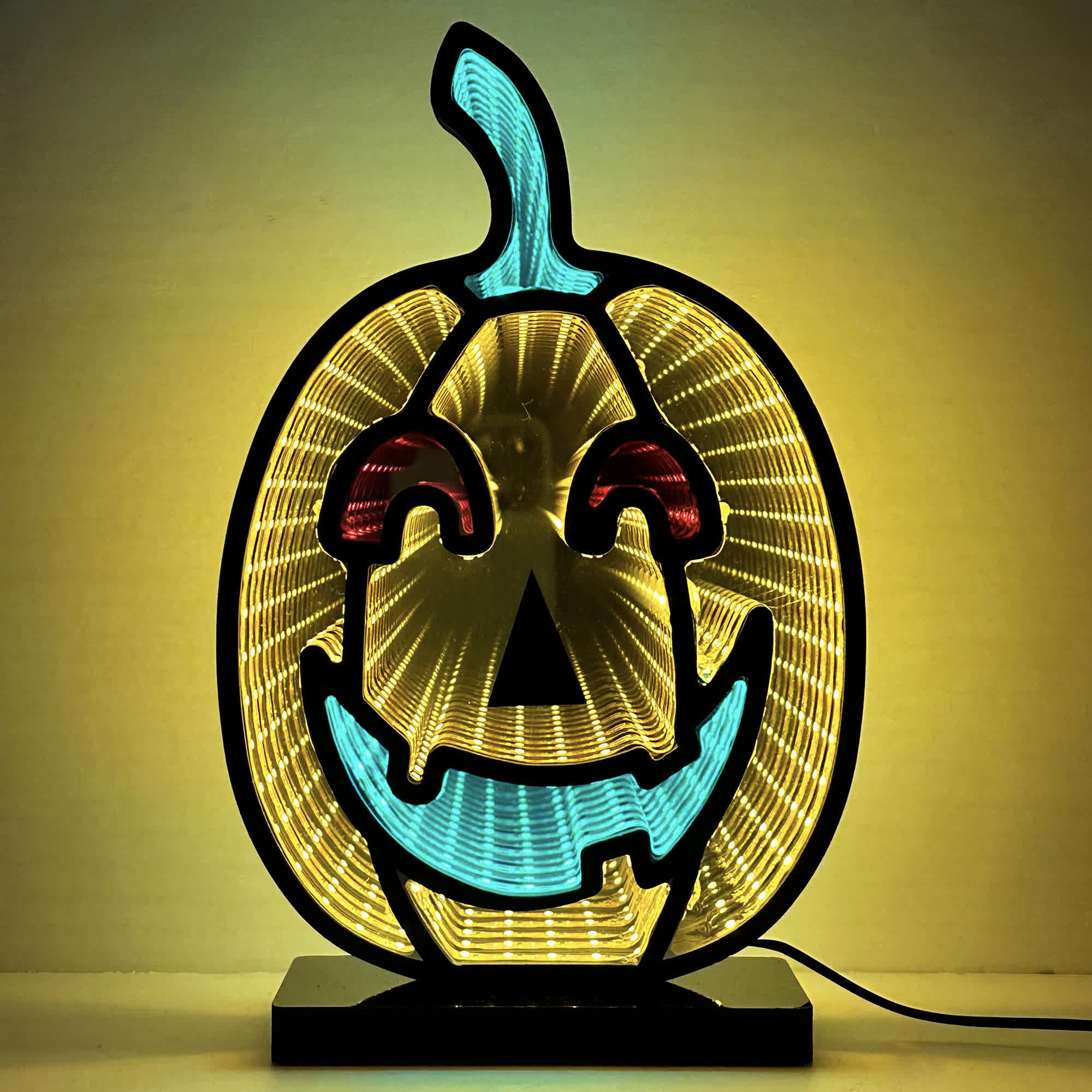 Halloween Pumpkin Demon Infinity Lights