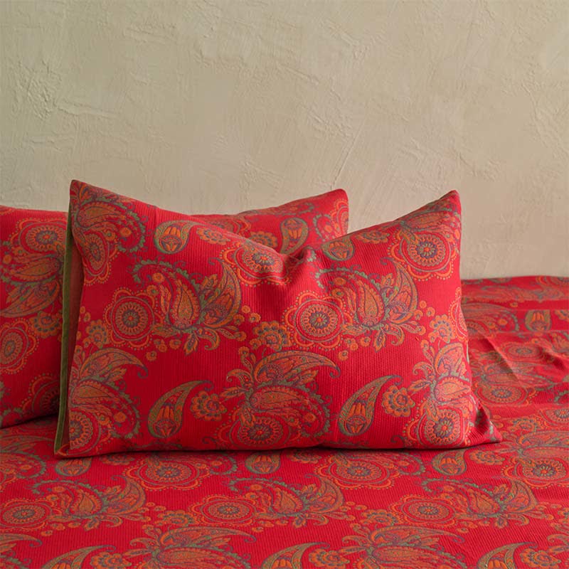 Paisley Floral Cotton Jacquard Fitted Sheet