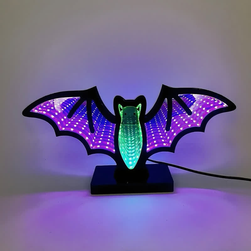 Halloween 3D Bat Infinity Lights
