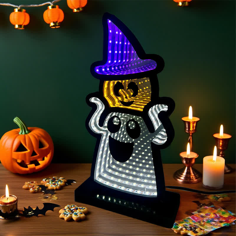 Halloween Funny Ghost Infinity Lights