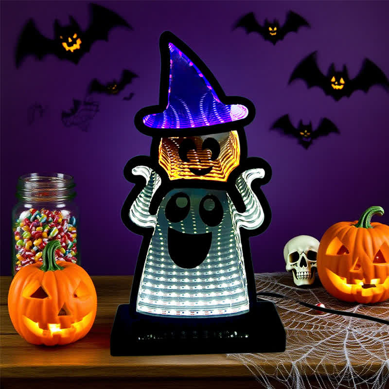 Halloween Funny Ghost Infinity Lights