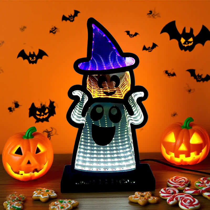 Halloween Funny Ghost Infinity Lights