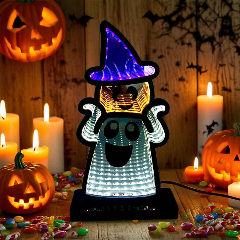 Halloween Funny Ghost Infinity Lights