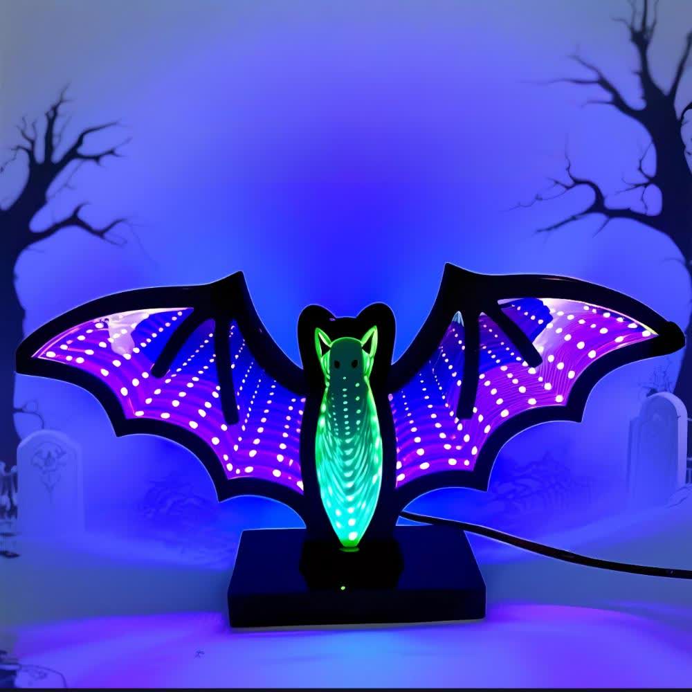 Halloween 3D Bat Infinity Lights