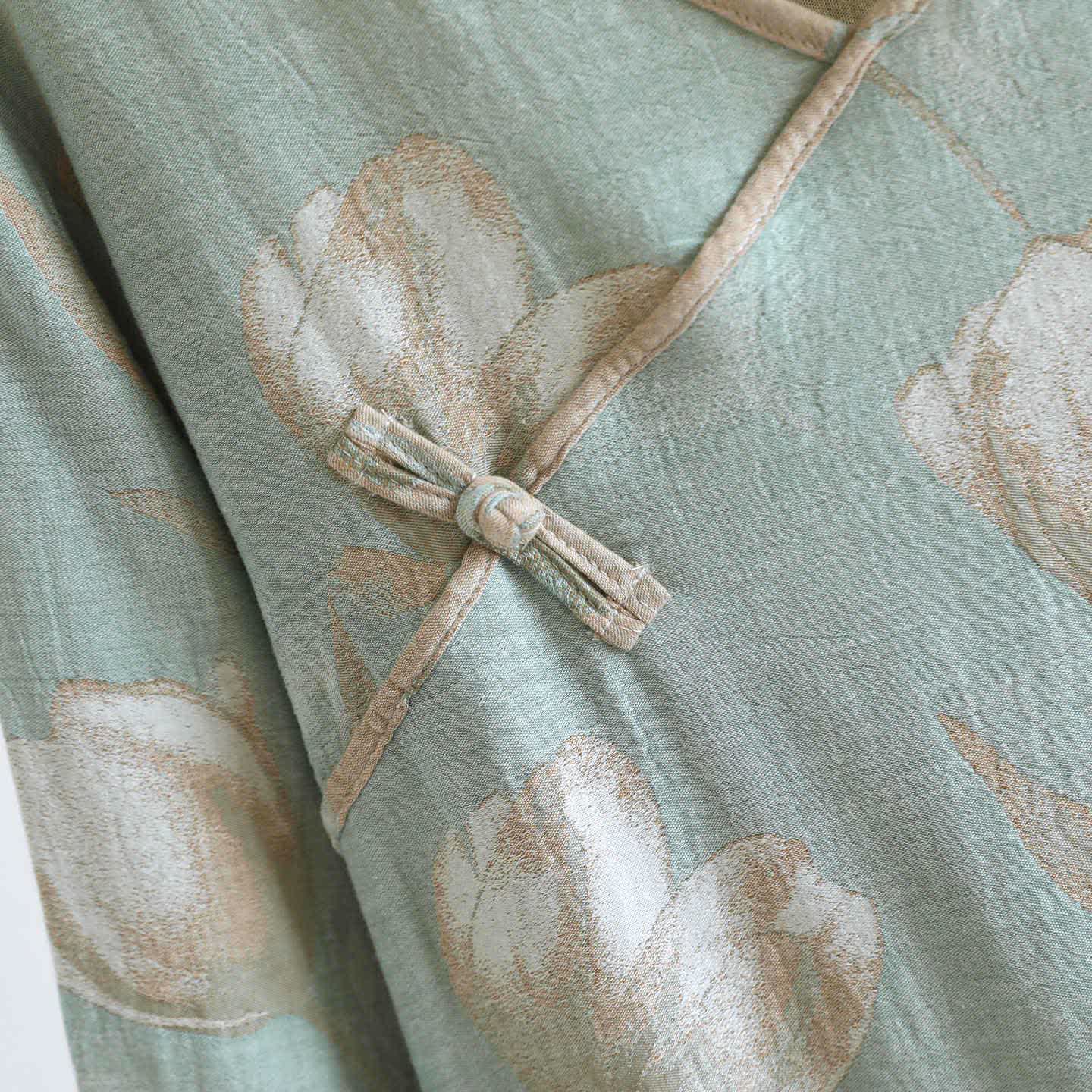 Tulip Natural Cotton Gauze Jacquard Nightdress