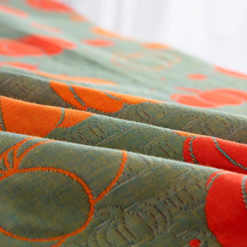 Pumpkin Organic Cotton Sheet Bedspread