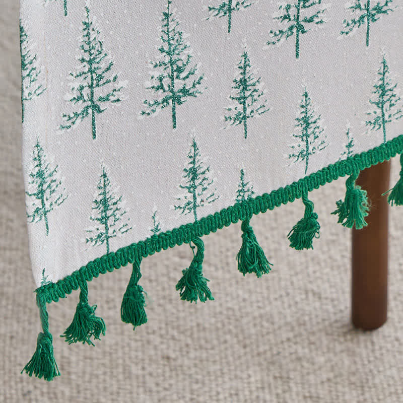 Green Fir Tree Table Runner