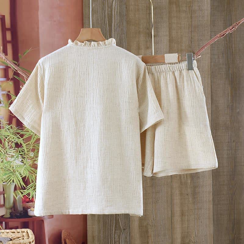 Matching Minimalist Cotton Linen Pajama Jammies