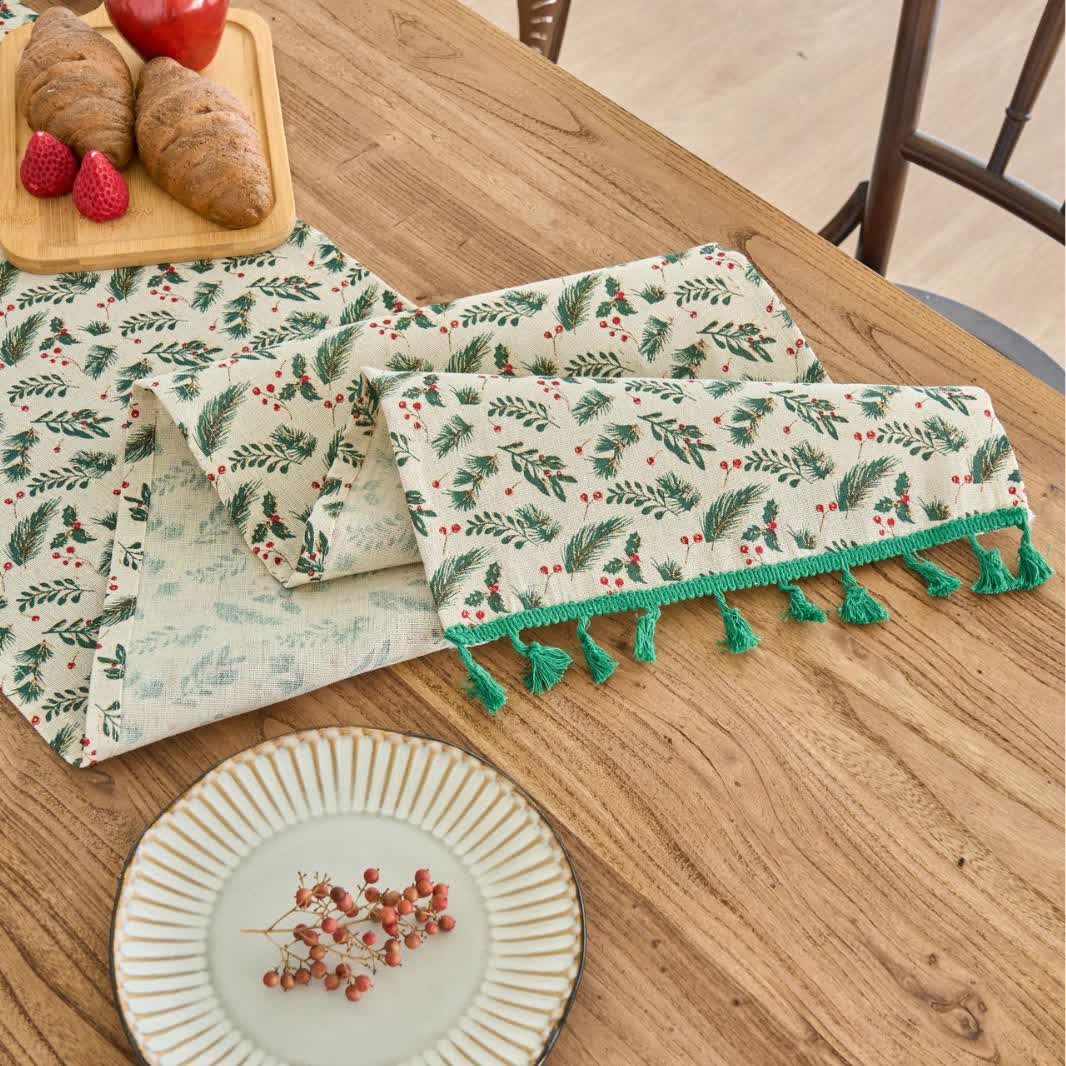 Pine Needle Berry Table Runner