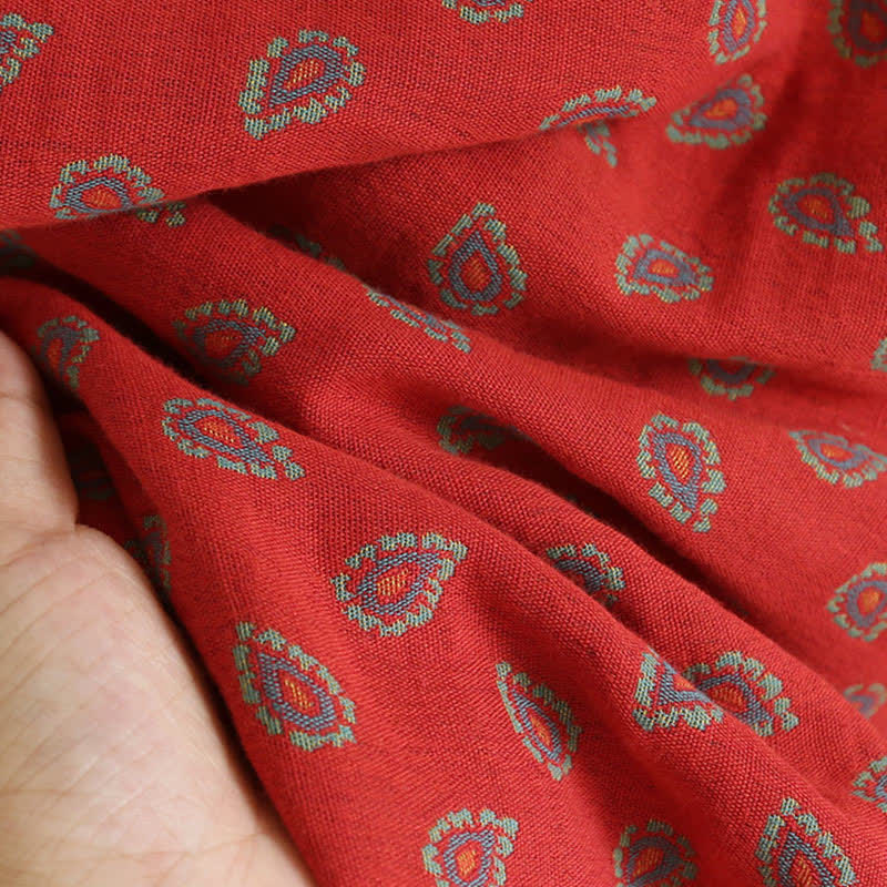 Paisley-inspired Jacquard Cotton Gauze  Pajamas