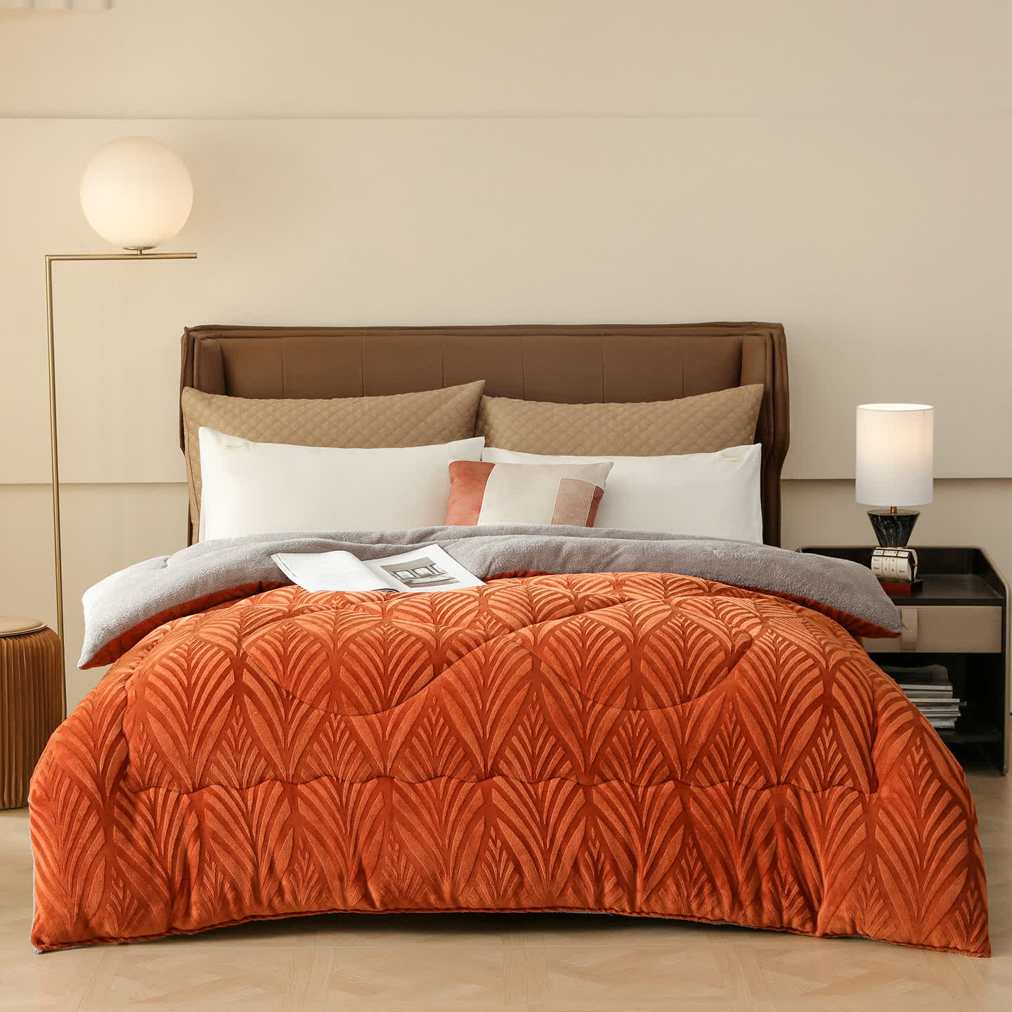 Luxury Embossed Fleece Throw Blanket