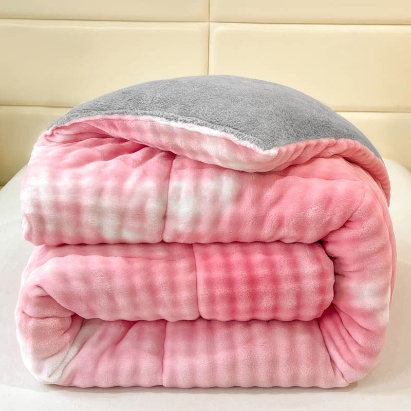 Fluffy Gradient Color Sherpa Warm Blankets