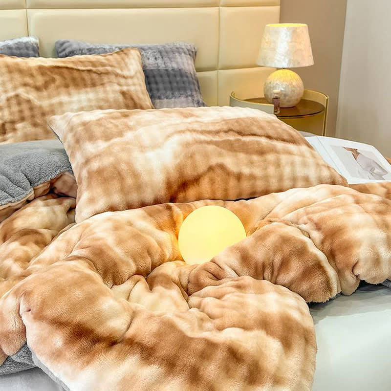 Fluffy Gradient Color Sherpa Warm Blankets