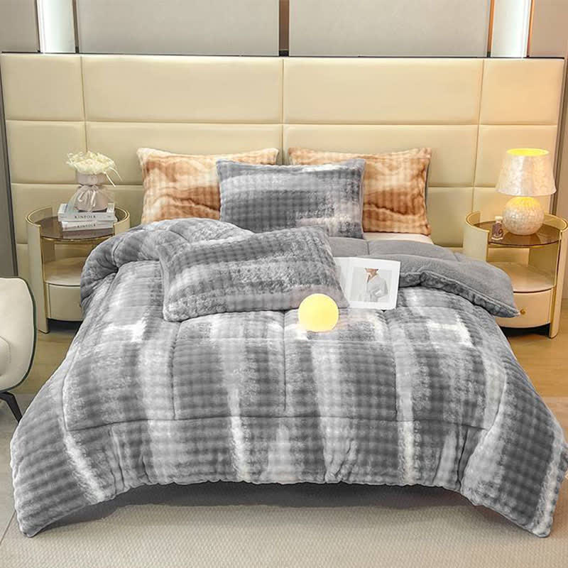 Fluffy Gradient Color Sherpa Warm Blankets