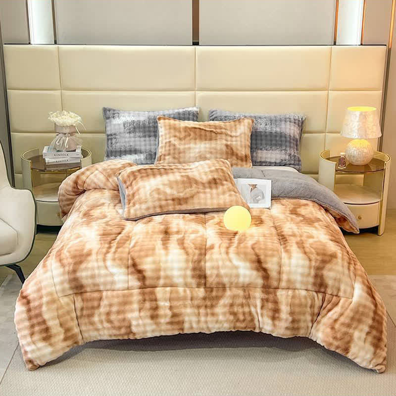 Fluffy Gradient Color Sherpa Warm Blankets